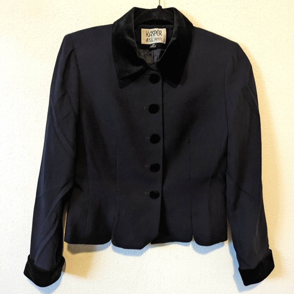 Vintage Velvet Jacket - Picture 1 of 4